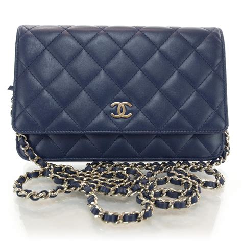 chanel wallet on chain navy|chanel wallet on chain cost.